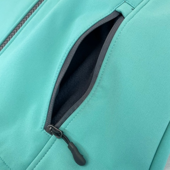 New Balance Fleece Lined Zip Jacket Teal Water Wind Resistant Women’s Small NEW - Picture 6 of 16